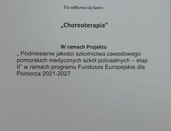 Terapeuta zajęciowy na kursie Choreoterapii